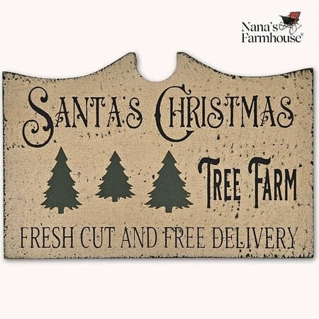 Santa's Christmas Tree Farm Tavern Sign