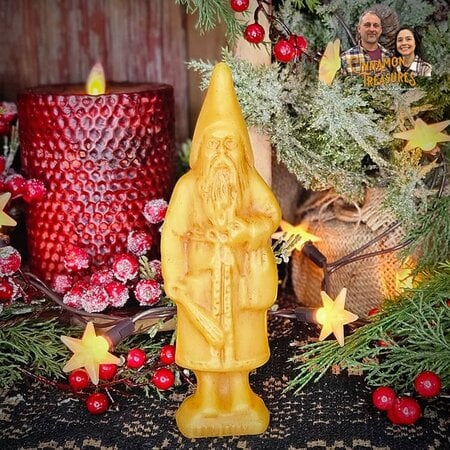 Vintage Belsnickle Natural Beeswax Figurine