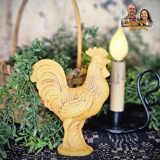 Large Standing Rooster Figurine