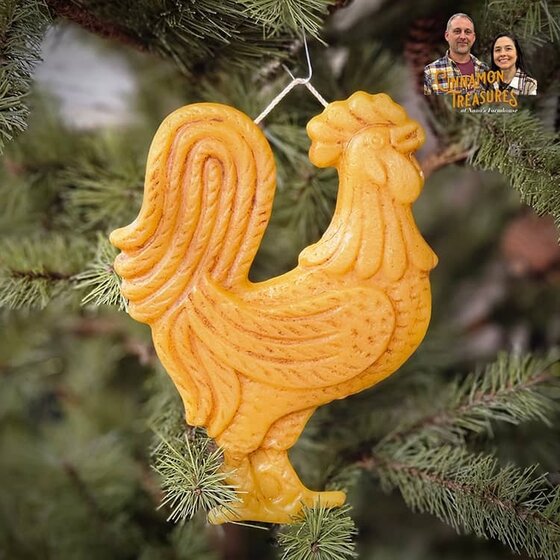 Large Rooster Flat Ornament