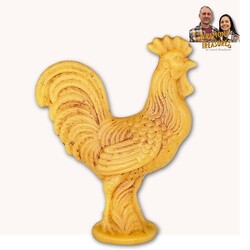 Natural Beeswax Rooster- 5.75" x 4.5"