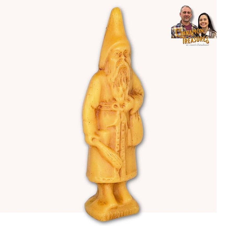 Natural Beeswax Vintage Belsnickle Figurine - 7"