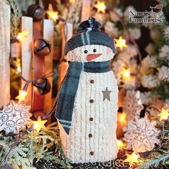 Little Chenille Snowman - 11" T