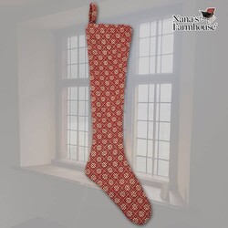 Christmas Coverlet Stocking Cherry Blossom - 20"