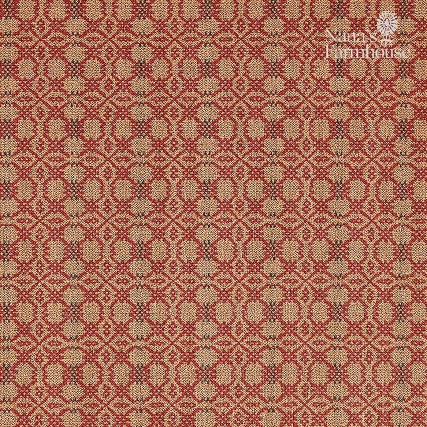 Pine Creek Patriots Knot Cranberry Green Tan Table Square - 52"