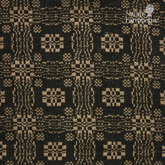 Gettysburg Throw Black Tan