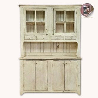 Farm Kitchen Hutch - Cotton White