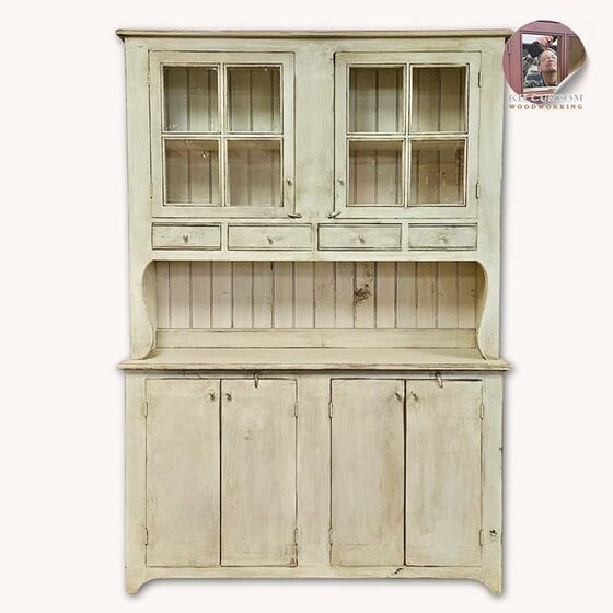 Farm Kitchen Hutch - Cotton White