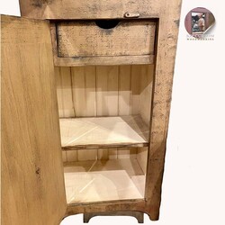 Split Door Chimney Cabinet Milky Way Over Black - 76" T