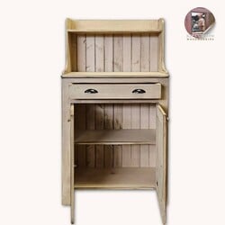 Two Door Hershey Cupboard Cotton White - 61" x 34" x 16"