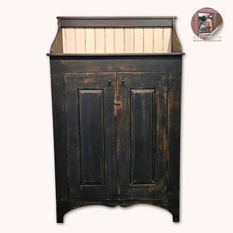 Jefferson Cupboard Black Over Pumpkin