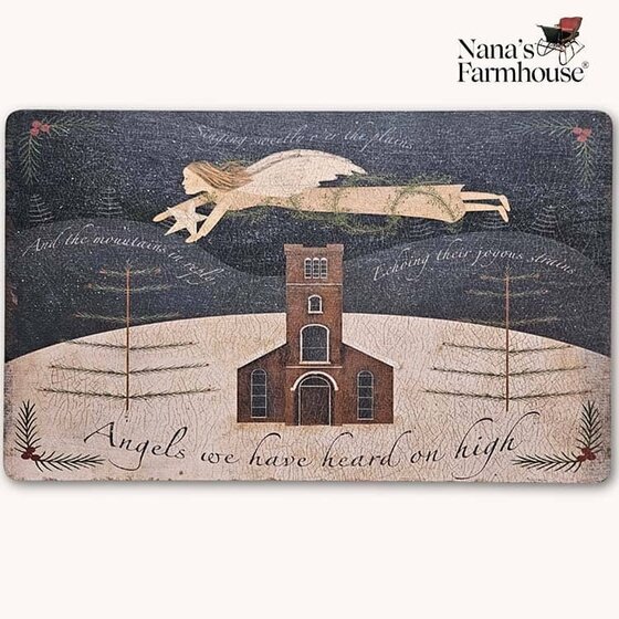 Angels We Have Heard On High Wooden Wall Art