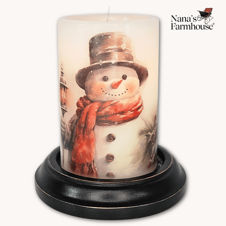 Big Freeze Snowman Candle Sleeve Vanilla
