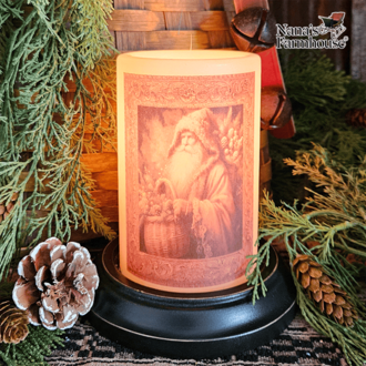 Gold Kris Kringle Candle Sleeve - Antique Vanilla