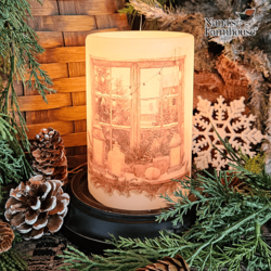 Lantern Lights Window Candle Sleeve Vanilla