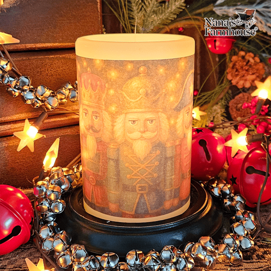 Nut Cracker Trio Candle Sleeve Vanilla
