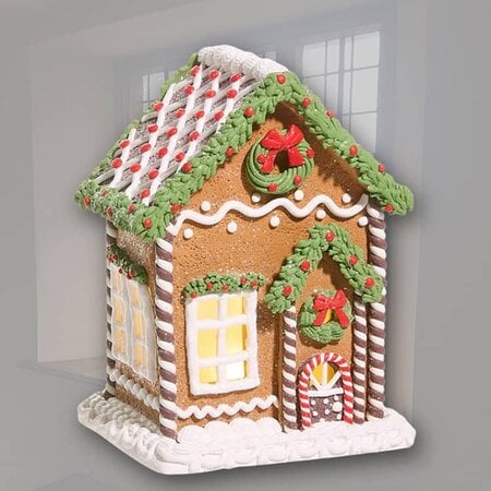 Lighted Gingerbread House 8 T x 6.5 W x 5.5 D