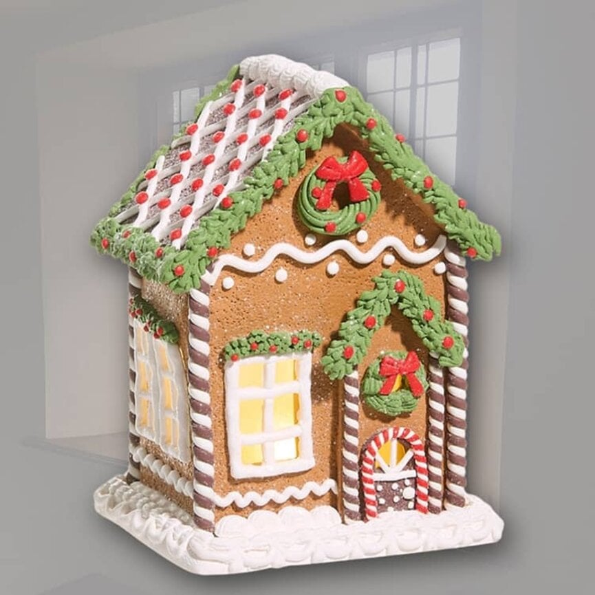 Lighted Gingerbread House 8 T x 6.5 W x 5.5 D