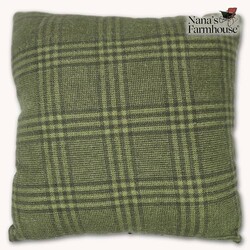 Merry with Cardinal Wool Applique Pillow - 12"