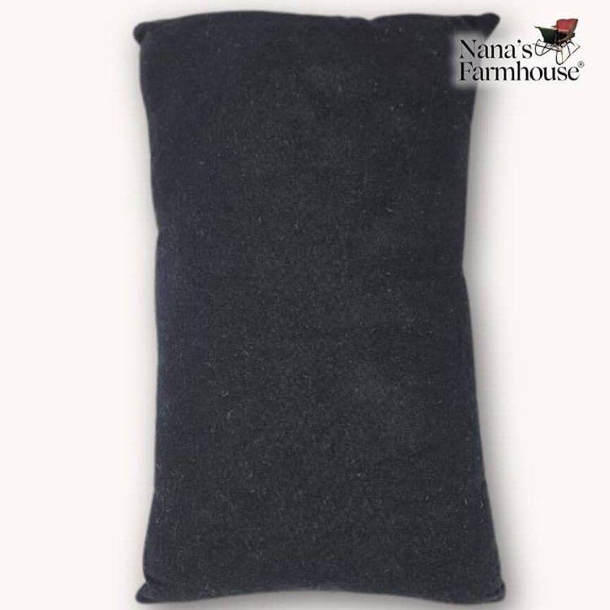 Glad Tidings with Wool Crow Applique Pillow - 12" x 8"