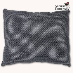 Snow with Wool Applique Snowmen Pillow - 11" x 9.5"