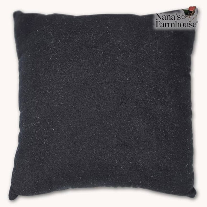 Red Coverlet JOY Wool Applique Pillow - 11"