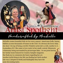 Tiny Santa Red Coat W/Gingerbread Man & Candy Canes - 16"