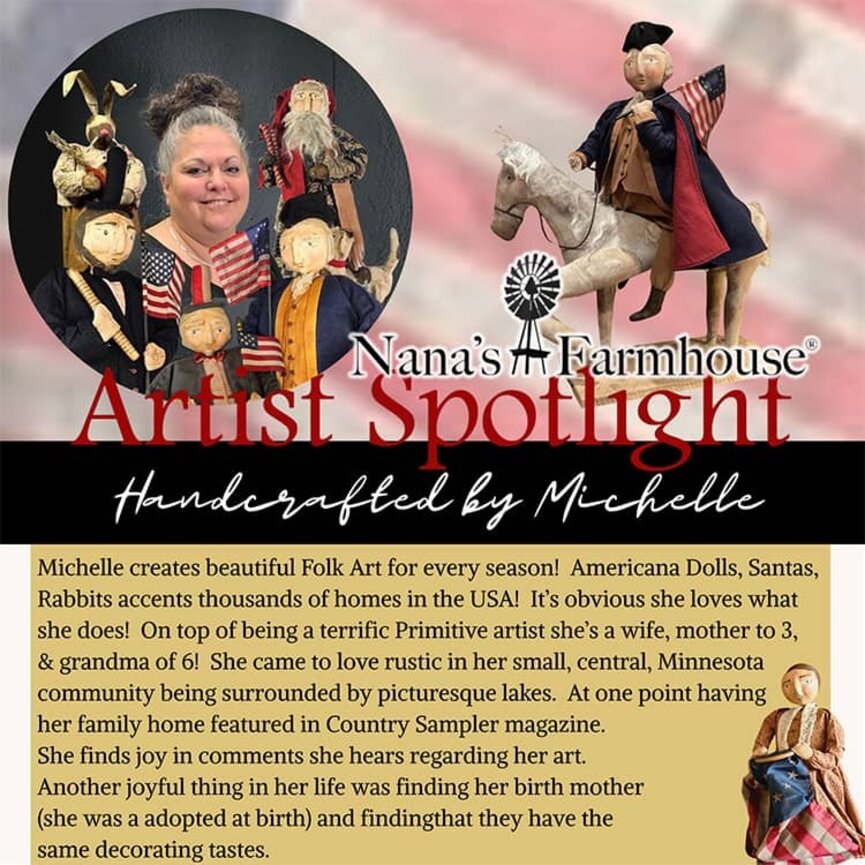 Tiny Santa Brown Coat with Christmas Tree & Candy Canes - 16"