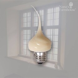 Warm Silicone Bulb Non-Flicker with Large Base 7.5 Watt