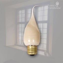 Warm Silicone Tall Bulb Non-Flicker with Large Base 7 Watt
