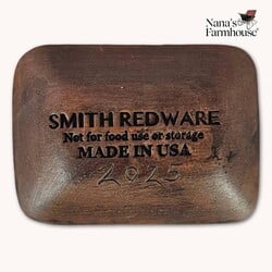 Smith Redware Snowman with Top Hat Rectangle Trinket Tray - 2" x 3"