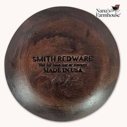 Smith Redware Snowman with Top Hat & Cardinal Round Plate - 5"