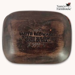 Smith Redware Believe Snowman & Reindeer Rectangle Tray - 3" x 5"