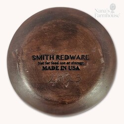 Smith Redware House with Flowers & Trees Round Plate - 5"