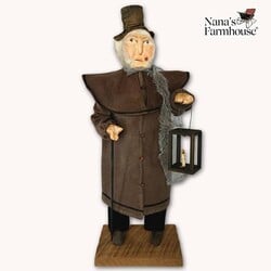 Primitive Scrooge with Lantern - 21"