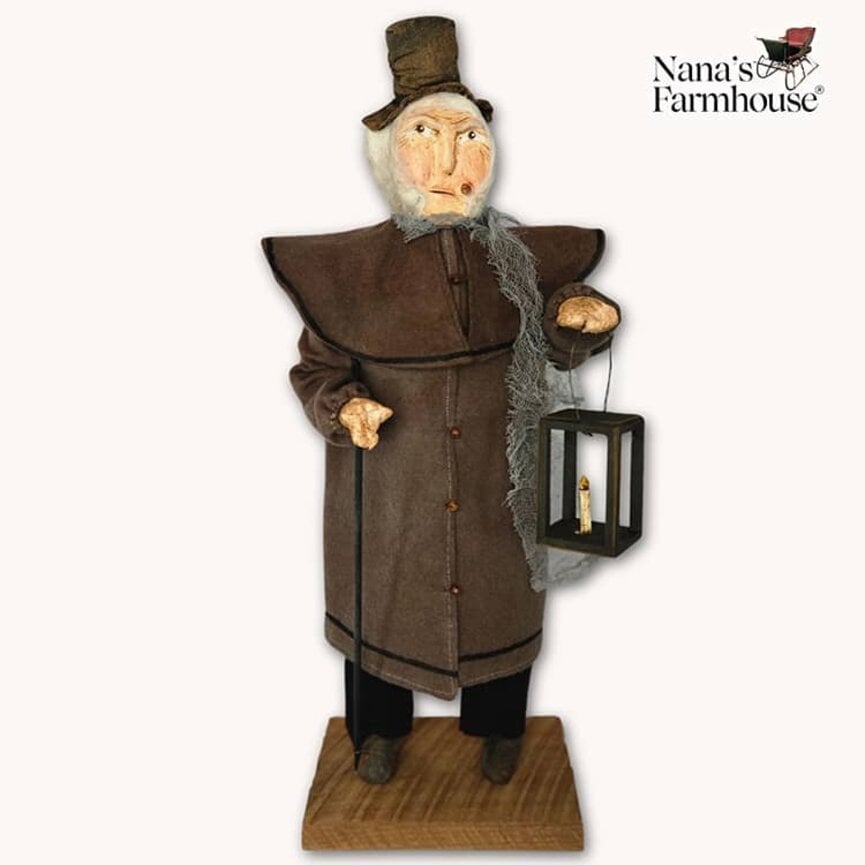 Primitive Scrooge with Lantern - 21"