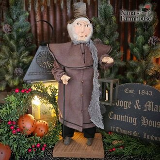 Primitive Scrooge with Lantern - 21"