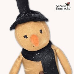Snowman Doll with Snowball Shelf Sitter - 15"