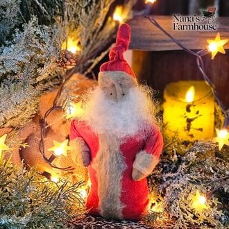 Wee Santa Doll in Red