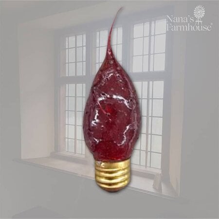Ruby Red Flicker Bulb Large Base