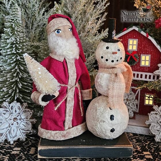 Santa and Snowman