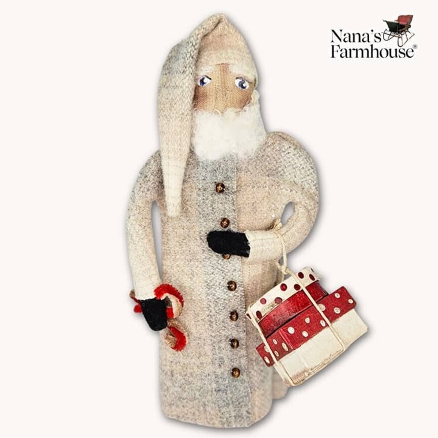 Santa with Presents Weighted Base - 8.5"