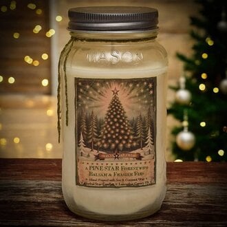 Pine Star Forest Soy Jar Candle