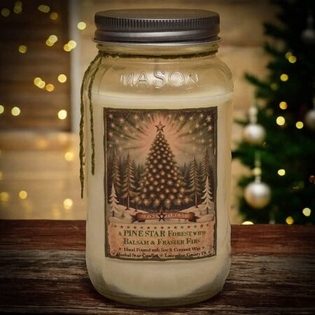 Pine Star Forest Soy Jar Candle