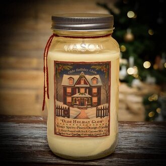 Olde Holiday Glow Mason Jar Candle