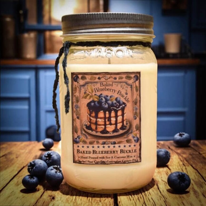 Baked Blueberry Buckle Soy Jar Candle - 16oz