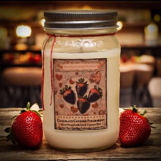 Chocolate Covered Strawberry Soy Jar Candle