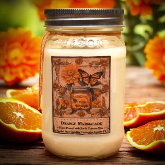 Orange Marmalade Soy Jar Candle