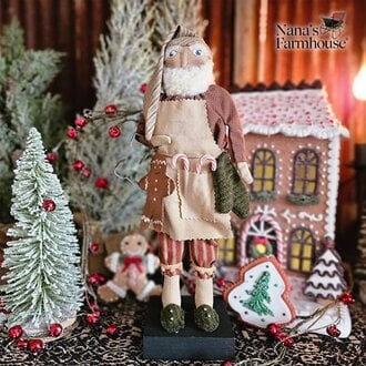 Baking Santa Doll with Stocking Cookie Cutter