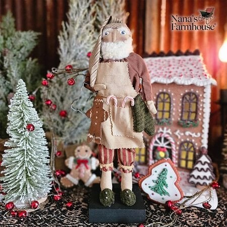 Baking Santa Doll with Stocking Cookie Cutter